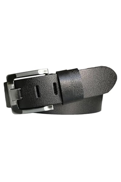 %100 Hakiki Kaliteli Deri 2li Set 4.5 cm Geniş Dilli Kot, Spor Kemer; Siyah, Kahverengi, 2li.Genis-siy.kah