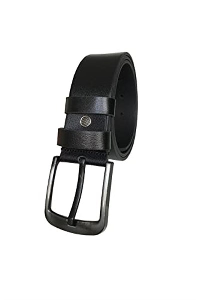 %100 Hakiki Kaliteli Deri 4.5 cm Siyah Kot, Spor Kemer, Go-Dk-5555