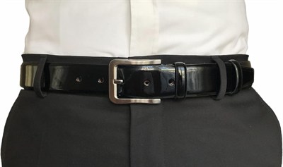 %100 Hakiki Kaliteli Deri Siyah Rugan Klasik Kumaş Pantolon Kemeri 3,5 cm, Go-Dk-KLA-09
