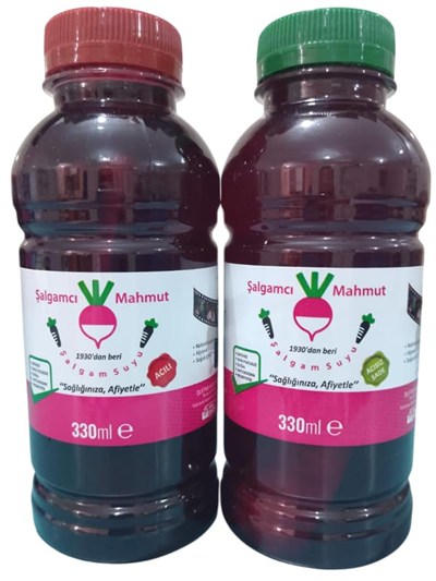 12 adet 330 ml Havuçlu Natürel Tarsus Şalgamı (Acılı/Acısız Karma Paket)