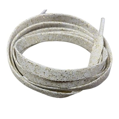 120 cm Yassı Simli Ayakkabı Bağcığı, Parlak Convers, Spor Ayakkabı Bağcığı