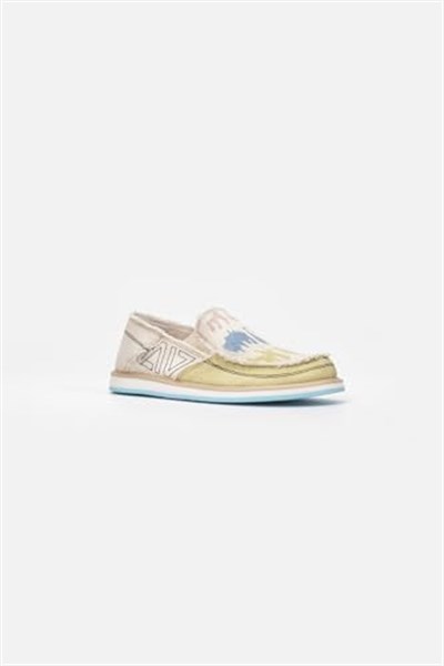 1331 VANEDA LINEN ESPADRIL KETEN KADIN AYAKKABI BEJ/SARI