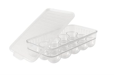 15 Bölmeli Şeffaf Yumurta Saklama Kabı (Kapaklı)