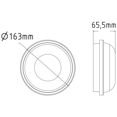 15W Artos Siyah Led Nem Su Geçirmez Banyo Bahçe Balkon Modern Tavan Duvar Lambası Beyaz Işık 6500K IP65 Dış Mekan Kullanıma Uygun