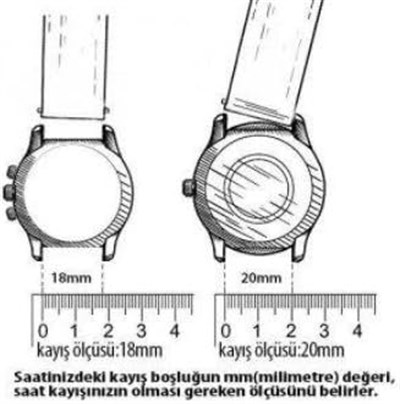 18mm-20mm-22mm-24mm Saat Uyumlu Kalın Hasır Metal Saat Kordonuı Kayışı KLNHSR