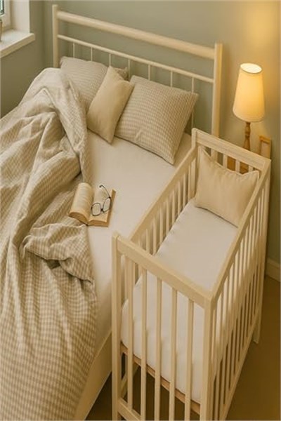 2 Adet 50 x 90 x 10 cm Anne Yanı Lastikli Penye Kumaş Bebek Çarşafı
