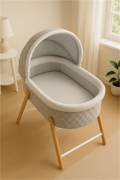 2 Adet 50 x 90 x 10 cm Anne Yanı Lastikli Penye Kumaş Bebek Çarşafı