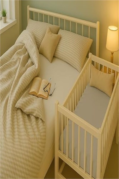 2 Adet 50 x 90 x 10 cm Anne Yanı Lastikli Penye Kumaş Bebek Çarşafı