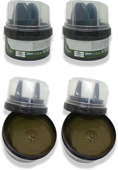 2 adet - Haki Krem 200ml Ayakkabı Bot Boyası - Haki Boya