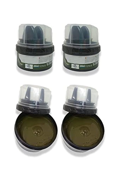 2 adet - Haki Krem 200ml Ayakkabı Bot Boyası - Haki Boya