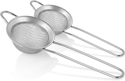 2 Adet Smartizi Metal Çay Süzgeci (6 cm) - Paslanmaz İnce Gözenekli Pratik Çay ve Bitki Çayı Süzgeci