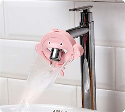 2 Paket Musluk Uzatıcı, Yeni Yürümeye Başlayan Çocuklar için Küvet ve Lavabo Bataryası Uzatıcısı – Mavi ve Bej
