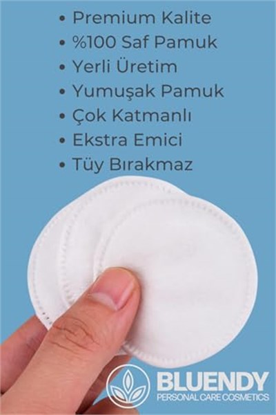 200 Adet Yuvarlak Makyaj Temizleme Pamuğu -%100 Saf Premium Kalite Disk Pamuk, Fondöten ve Makyaj Çıkarma Pedi, Tüy Bırakmaz, Yumuşak ve Taşınabilir (M, Adet, 200)