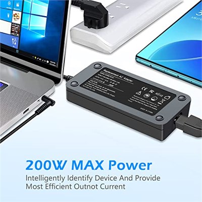 200W 19.5 V 10.3A AC Adaptör Şarj HP OMEN 15 15t 17 17 t 15-dh, HP Zbook 15 17 G3 G4 G5 G5 Zbook Fury 15 17, Zbook Studio G3 G4 G5 G7 Pavilion G7 Oyun 15-C x 15-dk 17-cd Tpn-Ca03 Envy 15-ep