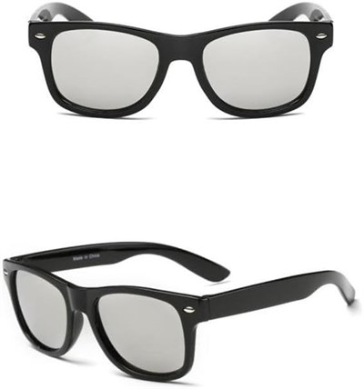 2017 Moda Çocuk Güneş Gözlüğü UV 400 Silver Mercury Lens