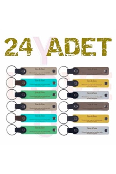 24lü Bebek Ve Anne İsmine Özel Hatıra Anahtarlığı, Standart, MH-KAN8618X24, üniseks-yetişkin