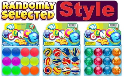 2CHILL Süper Hi Bounce Bouncy Balls (12 Toplar Çeşitli Stil) JA-RU Küçük Oyuncaklar Parti İyilik Raketbol Çocuk Ödülü Hediye Oyuncak Kabarık Toplar Çocuklar için Top Hediye Seti. 967