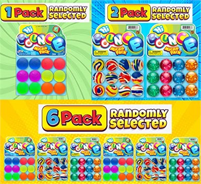 2CHILL Süper Hi Bounce Bouncy Balls (12 Toplar Çeşitli Stil) JA-RU Küçük Oyuncaklar Parti İyilik Raketbol Çocuk Ödülü Hediye Oyuncak Kabarık Toplar Çocuklar için Top Hediye Seti. 967