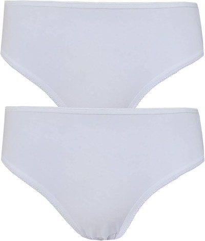 2li Kadın Orta Yüksek Bel Bikini İnce Lastik Pamuklu Ekonomik