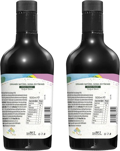 2li Ürün - Ravla Organik Zeytinyağı - Bebek Çocuk Yüksek Polifenol 500ml