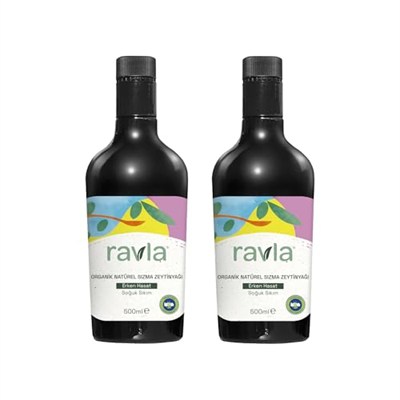 2li Ürün - Ravla Organik Zeytinyağı - Bebek Çocuk Yüksek Polifenol 500ml