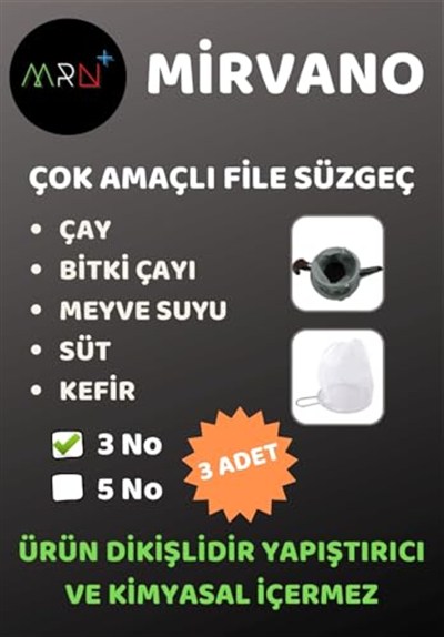 3 Adet, 3 No, Çay, Süt, Yağ, Bitki Çayı, Süzgeci, File Süzgeç