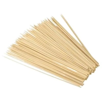 3 Paket Bambu Çöp Şiş Seti (40lı x 3) - 25 cm Doğal Izgara ve Sunum Çubuğu