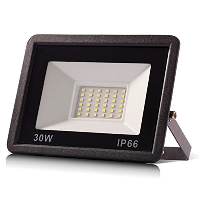 30W LED spot, dış mekan 3000lm LED duvar spot lambası, dış mekan spot ışığı, soğuk beyaz 6000 K su geçirmez IP66 LED ışıklı spot, atölye garaj bahçe için