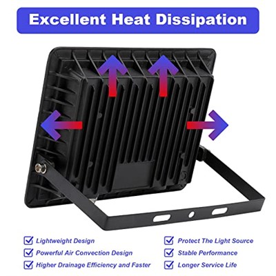 30W LED spot, dış mekan 3000lm LED duvar spot lambası, dış mekan spot ışığı, soğuk beyaz 6000 K su geçirmez IP66 LED ışıklı spot, atölye garaj bahçe için