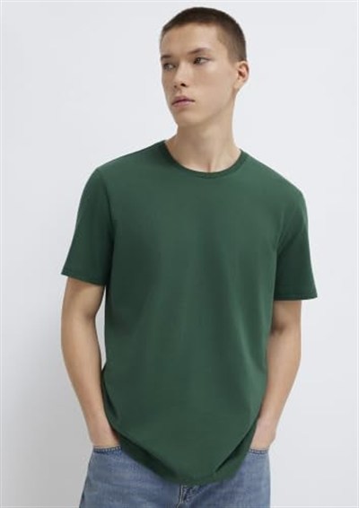 3lü Bisiklet Yaka Erkek Basic Tişört Slim Fit/Dar Kesim 0611784-70490