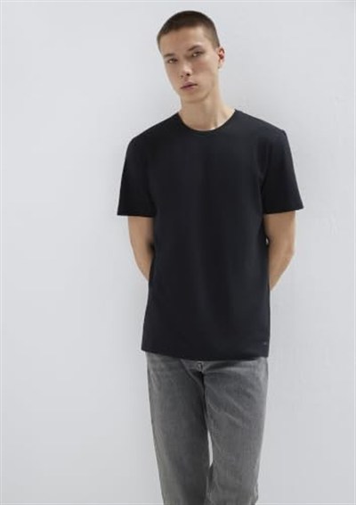 3lü Bisiklet Yaka Erkek Basic Tişört Slim Fit/Dar Kesim 0611784-900