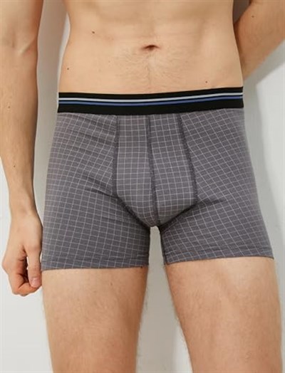 3lü Boxer Seti Ekoseli Pamuklu