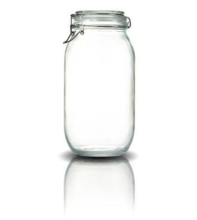 3lü Korken Kavanoz 2000 ml Vakumlu Kilitli Cam Saklama Kavanozu