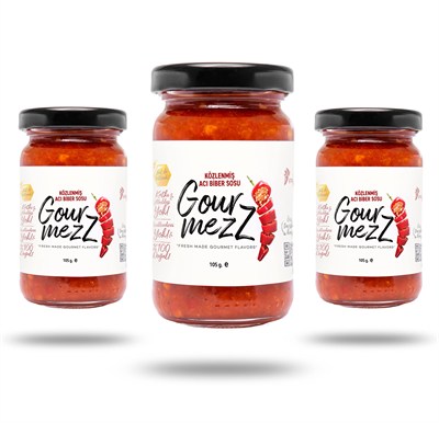 3lü Közlenmiş Acı Biber Sosu - Çok Acı (Hot)
