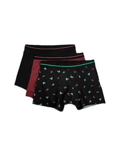 3lü Pamuklu Boxer Seti Kaktüs Baskılı
