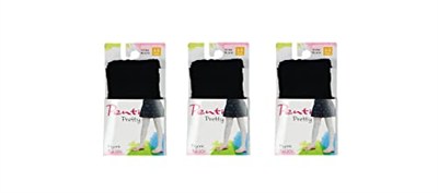 3lü Penti Kız Çocuk Siyah Pretty Fiyonk Tül Külotlu Çorap