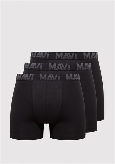 3lü Siyah Basic Boxer Seti 0911504-900