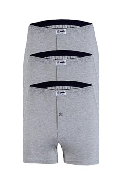 3lü Yıldız Erkek Penye%100 Pamuk Boxer