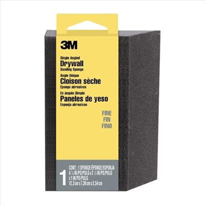 3M Açılı Zımpara Süngeri, İnce Kum, Islak veya Kuru Kullanın, Çok Amaçlı Zımparalama İçin Harika, Yıkanabilir ve Yeniden Kullanılabilir, İç ve Dış Projeler İçin Kullanın, Mükemmel Köşe/Detay Çalışması