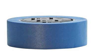 3M Hand-Masker 2090 profesyonel boya bandı, pürüzsüz yüzeyler için, UV ışınlarına dayanıklı, iç ve dış mekan, 24 mm x 50 m