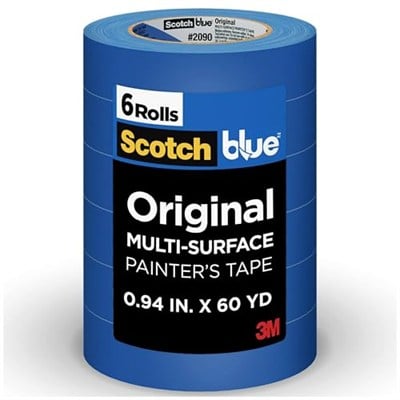 3M Painters Tape, Multi-Use, .94 inç by 60-Yard, 6 Rulo