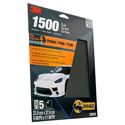 3M Wetordry Zımpara Kağıdı, 32023, 1500 Grit, 9 