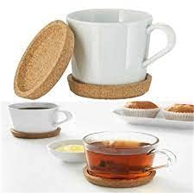 4 adet Ikea 365+ bardak altlığı,mantar, bardak tutucu 9cm