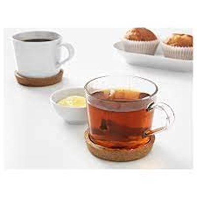 4 adet Ikea 365+ bardak altlığı,mantar, bardak tutucu 9cm