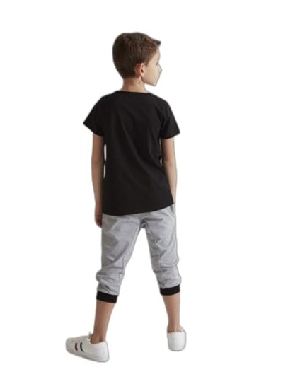 4 Cars Erkek Çocuk T-shirt Kapri Şort Takım