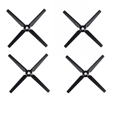 4 Çift Pervane Rotor Bıçak Seti A & B YUNEEC Q500 Q500M Q500+ Q500 4K Typhoon G RC Hava Kuvvetleri Uçak Helikopter Pervane Quadcopter Drone (Siyah)