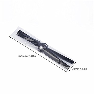 4 Çift Pervane Rotor Bıçak Seti A & B YUNEEC Q500 Q500M Q500+ Q500 4K Typhoon G RC Hava Kuvvetleri Uçak Helikopter Pervane Quadcopter Drone (Siyah)