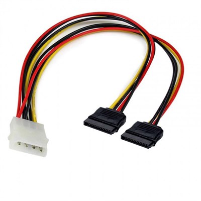 4 pin molex to 2 x sata dişi power çevirici kablo ıde sata power çevirici 30cm