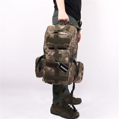 42 Lt TSK Kamuflaj Taktik Outdoor Çanta,Molle Sistemli, Suya Dayanıklı, Çok Gözlü, Outdoor, Kamp, Avcılık, Günlük Kullanım, Erkek, Kadın