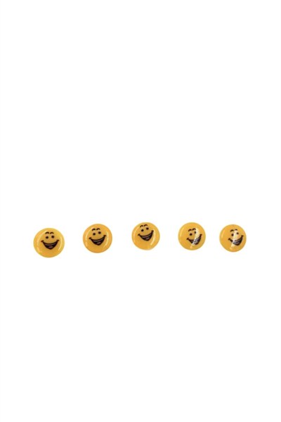 5 Adet 15 Mm Emoji Düğme (MODEL 4)